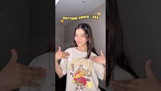 Bottoms kharide UNDER ₹300😍😳 WORTH IT OR NOT🧡🤩 youtubeshorts shorts [upl. by Leuas]