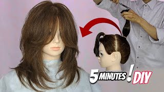 easy LAYERED HAIRCUT tutorial DIY [upl. by O'Mahony458]