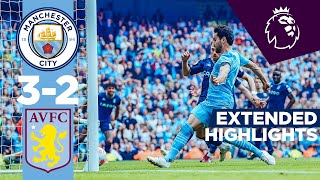 EXTENDED HIGHLIGHTS  Man City 32 Aston Villa  ILKAY GUNDOGAN SUPER SUB Premier League Champions [upl. by Harve950]