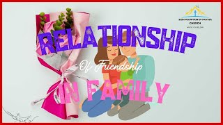 RELATIONSHIP OF FRIENDSHIP IN A FAMILY By Dr CECILE BOMBOKO [upl. by Aynor]