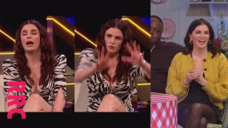 Aisling Bea zebra cleavage plus tights amp short skirt [upl. by Dlarrej]