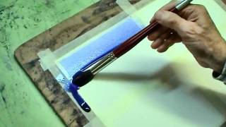 Painting a Flat Wash in watercolor [upl. by Saerdna]