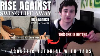 Swing Life Away Guitar Lesson with Tabs  Rise Against [upl. by Mcconaghy]