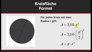 Mathe Kreisumfang und Kreisfläche [upl. by Nallij]