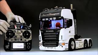 114 TAMIYA SCANIA Futaba T10J ＋ MFC01 [upl. by Toinette]