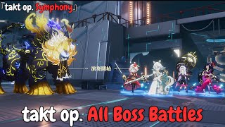 takt op All Boss Battles [upl. by Elokyn]