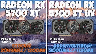 Undervolting vs Stock ASRock Radeon RX 5700 XT Phantom Gaming  AMD Ryzen 7 3800X I 32GB [upl. by Aiotal]