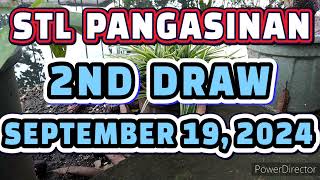 STL PANGASINAN RESULT TODAY 2ND DRAW SEPTEMBER 19 2024 5PM  THURSDAY [upl. by Valentino270]