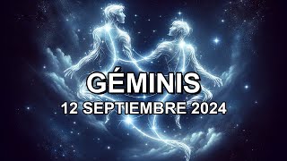 Horóscopo de hoy ♊︎ GÉMINIS  12 Septiembre 2024 géminishoroscopo [upl. by Gilly]