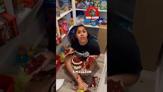 What happen to The Trench Family 6 MILLION party cake 🥴🫢 comedy funny prank family mukbang [upl. by Ecnedac]