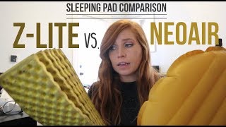 Thermarest ZLite vs Neoair Sleeping Pad Comparison [upl. by Nuahsal]