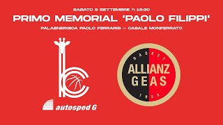 Primo Memorial quot Paolo Filippi quot  BCC Derthona vs Allianz Geas [upl. by Weixel]