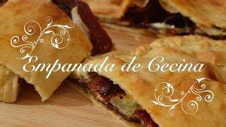 Empanada de Cecina Queso de Cabra Pimientos Confitados y Cebolla Caramelizada por chef de mi casa [upl. by Oeht]