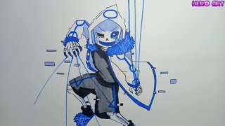 How To Draw Error 404 Sans Undertale Cách vẽ xans đẹp và đơn giản [upl. by Adidnere]