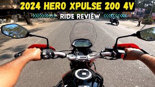 2024 Hero Xpulse 200 4V  Ride Review  E20 Updates  Top Speed Price amp Mileage [upl. by Chinua]