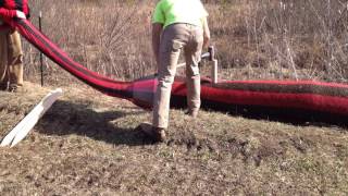 18quot Filtrexx® SiltSoxx™ Compost Filter Sock Installation in Pennsylvania [upl. by Nnorahs380]