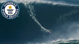 Largest wave surfed  Guinness World Records [upl. by Marcellina47]