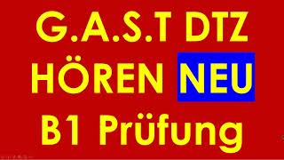 GAST DTZ B1 Hören Prüfung B1 Neu 2024 dtz dtzb1 dtzhören [upl. by Lemuelah]