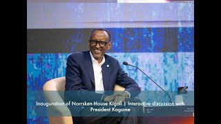 Inauguration of Norrsken House Kigali  Interactive discussion with President Kagame [upl. by Eimmas]