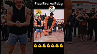 power💪💪 free fire vs pubg 👿 ff pubg freefire bgmi short funny attitude viral video [upl. by Warila275]