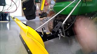 INSTALLING JOHN DEERE SNOW BLADE IN 2019 [upl. by Iem]