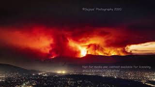 Photos documented of the bushfire smoke over Canberra from Nsw 2019 bushfire and Orroral valley fire [upl. by Yentrok]