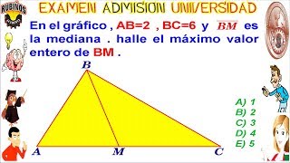 Examen UNI Admisión Universidad de IngenieríaCongruencia de Triángulos solucionario [upl. by Afirahs]