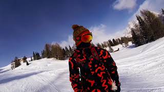 Snowboarding in the Dolomites [upl. by Alleras556]