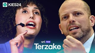 KIES24 Theo Francken NVA en Nadia Naji Groen in debat over mobiliteit [upl. by Amehsat]