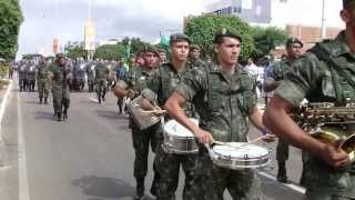 1ª CIA DE INFANTARIA  DESFILE CÍVICO 7 DE SETEMBRO 2013 [upl. by Rorrys]