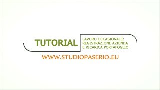 Tutorial  Lavoro Occasionale PrestO  Parte 1 Registrazione azienda e ricarica portafoglio [upl. by Yeldoow]