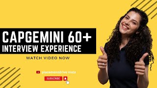 Capgemini 60 Latest Interview Experiences  Free Materials amp Insights  Placementdrive [upl. by Poll406]