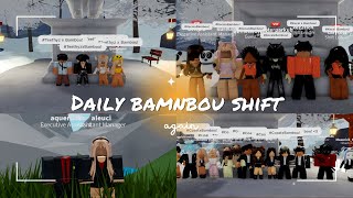 Daily Shift at Bambou  LR POV Roblox [upl. by Bigod]