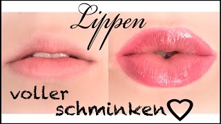 Lippen VOLLER schminken I Hannah Black [upl. by Slavic]