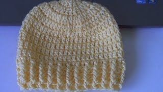 How to crochet Ribbed Beanie  Style 2 también en Español  Yolanda Soto Lopez [upl. by My]