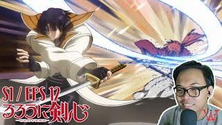 KENSHIN VS AOSHI  Rurouni Kenshin 2023 EPISODE 12 REACTION INDONESIA [upl. by Hnah]