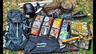 My Wilderness Survival Kit amp Camping Gear  5 Days Alone at Bugout Camp [upl. by Oiceladni37]