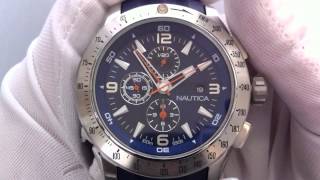 Mens Blue Nautica NST Chronograph Watch N17592G [upl. by Haggerty]