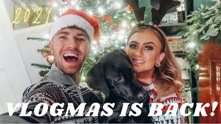 DECORATE OUR 8FT CHRISTMAS TREE WITH US  VLOGMAS DAY 1 2021 [upl. by Ohara218]