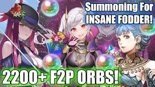 2200 F2P Orbs Summoning on the Summer Celebration Banners  Fire Emblem Heroes FEH [upl. by Karolina]