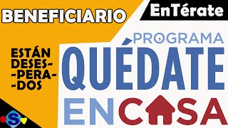 Beneficiario del programa QuedateEnCasa Están Desesperados por retrasó en el Deposito [upl. by Lizette]