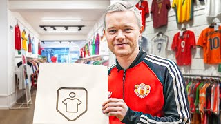 Mark Goldbridge Goes Shopping For CLASSIC Football Shirts  Shirt Shopping [upl. by Lehcnom]