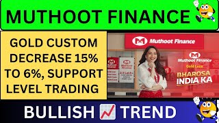 MUTHOOT FINANCE SHARE SUPPORT LEVEL  MUTHOOT FINANCE SHARE TARGET 🎯  MUTHOOT FINANCE NEWS [upl. by Ayhtnic70]