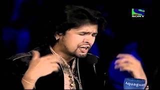 Sonu Nigam imitates Usha Uthup on her hit Ramba Ho X Factor India  Episode 29  20th Aug 2011 [upl. by Nevag141]