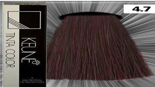 KEUNE TINTA Hair Colour 47 review Hair Colouring Without Cut Down [upl. by Mcguire49]