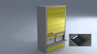 Multi carriers carousel vertical filing system by MaxiFile mov [upl. by Gage345]