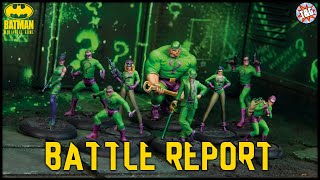 Batman Miniature Game Battle Report Riddler vs Joker [upl. by Shulins]