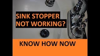 How to Fix or Maintain Your Sinks PopUp Mechanism [upl. by Yeliw747]