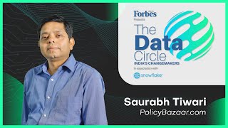 Forbes India presents The Data Circle in association with Snowflake  Saurabh Tiwari PolicyBazaar [upl. by Geneva]