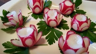 Beautiful Radish Roses [upl. by Anirdnajela]